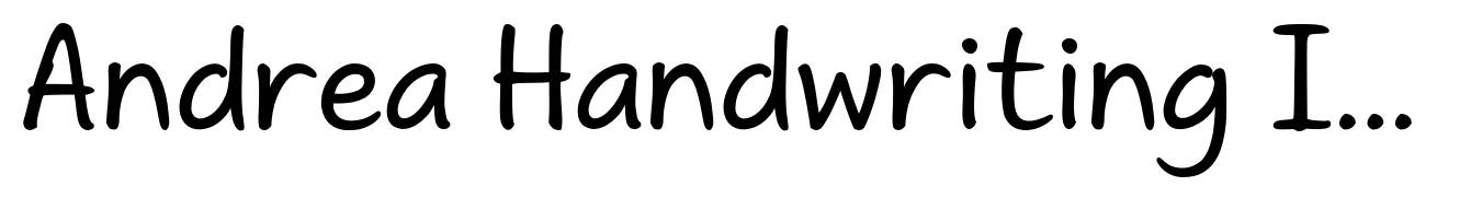 Andrea Handwriting II Print Upright Medium